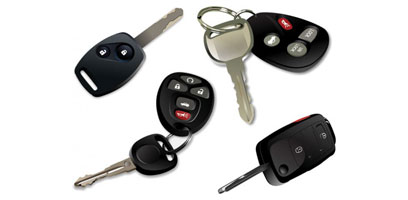 A selection of keys and vehicle remotes