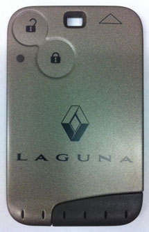 Renault key card for a Laguna model